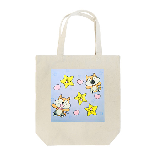 【ガオガオとコジロー】しあわ星の宇宙人さんたち Tote Bag