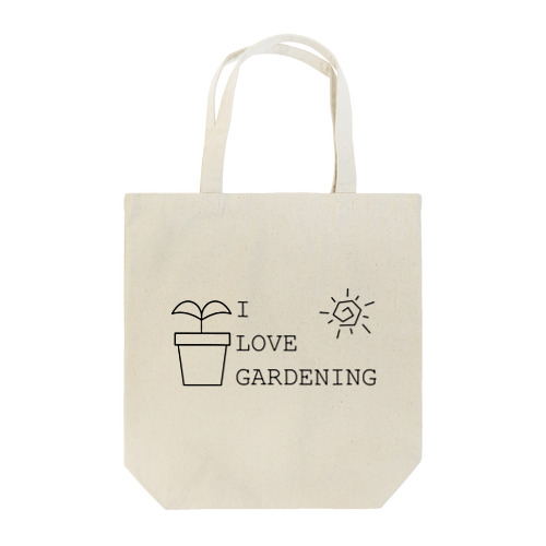 I LOVE GARDENING トートバッグ