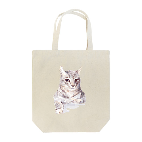 そんなにみつめないで！ドキドキしちゃうから♪かわいい猫のイラスト Tote Bag