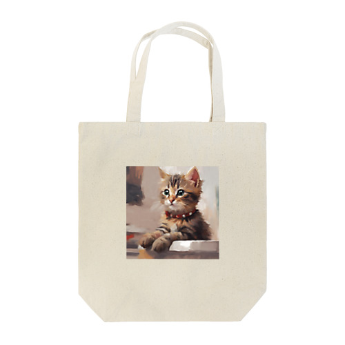 猫の絵画風イラストグッズ Tote Bag
