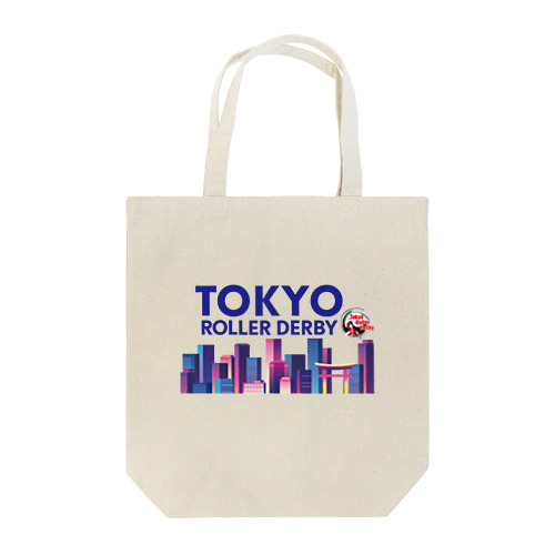Tokyo Skyline（Blue character) トートバッグ