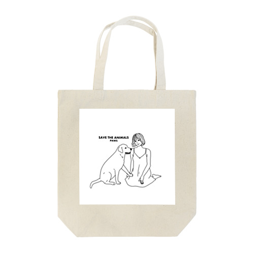 犬と女の子 Tote Bag
