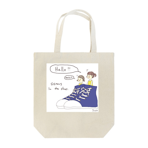 Sisters in the shoes(ブルー) Tote Bag