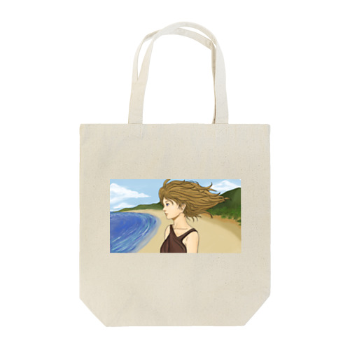 無人島に漂着した女性 Tote Bag