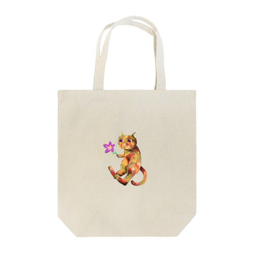 お花とコケねこさん Tote Bag