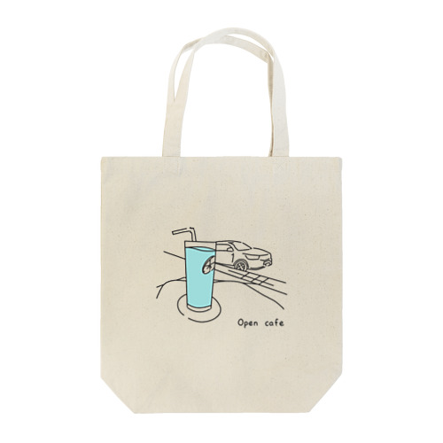 open cafe Tote Bag