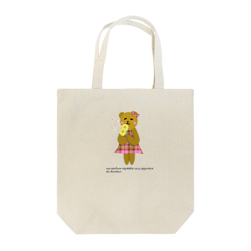 くまのノンチャン　お花の香り Tote Bag