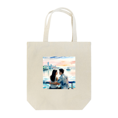 ラブロマンスのカップル Tote Bag