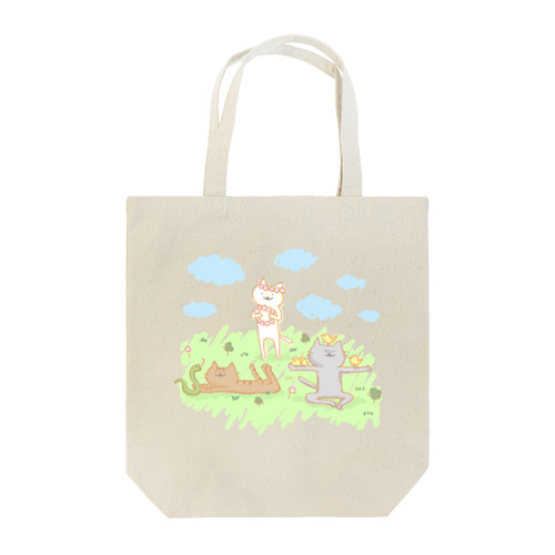 平和なねこちゃん Tote Bag