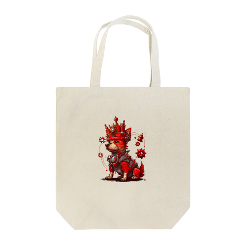 Steampunk Red Dog Tote Bag