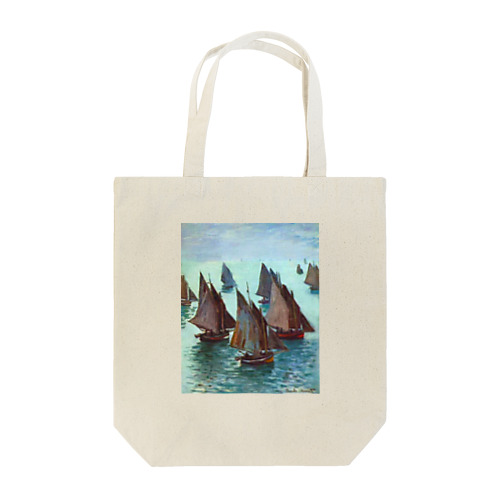 クロード・モネ/ 1868 / Fishing Boats, Calm Sea Tote Bag