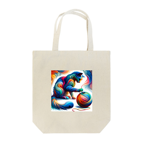 宇宙猫の糸玉冒険 Tote Bag