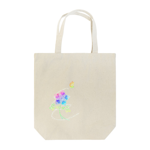 Rainbow Flower Tote Bag