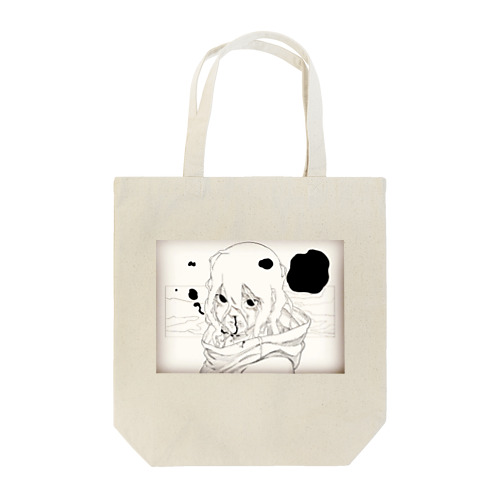 睨み Tote Bag