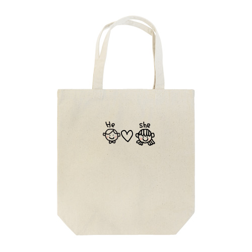 かっぷる Tote Bag