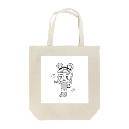 可愛い女の子🐭 Tote Bag