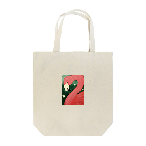 おはなとフラミンゴちゃん Tote Bag