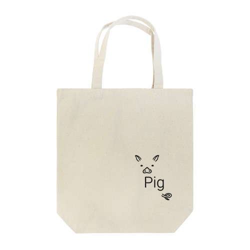 どうかしているブタ Tote Bag