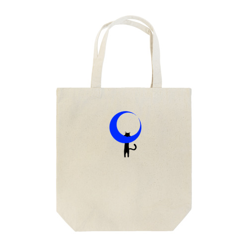 MoonCat_Blue Tote Bag