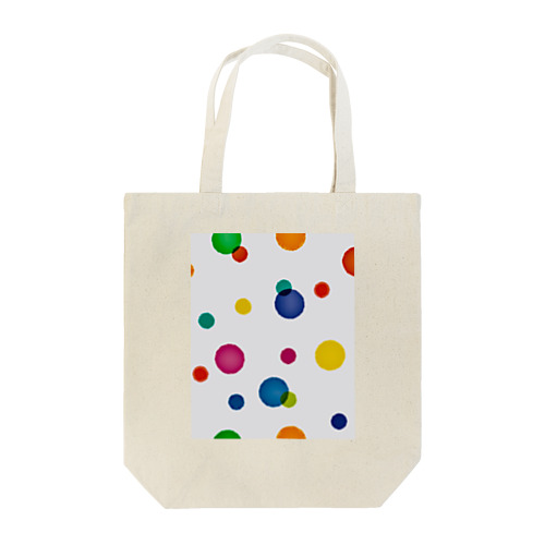 カラフルポップ水玉 Tote Bag