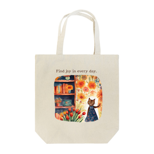 猫と本棚② Tote Bag