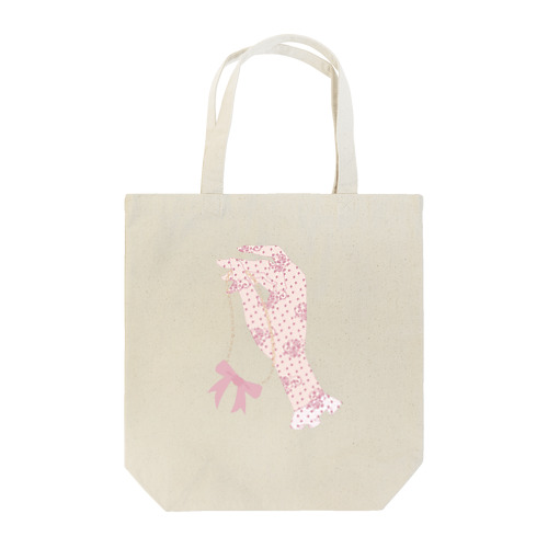 グローブ　pink Tote Bag