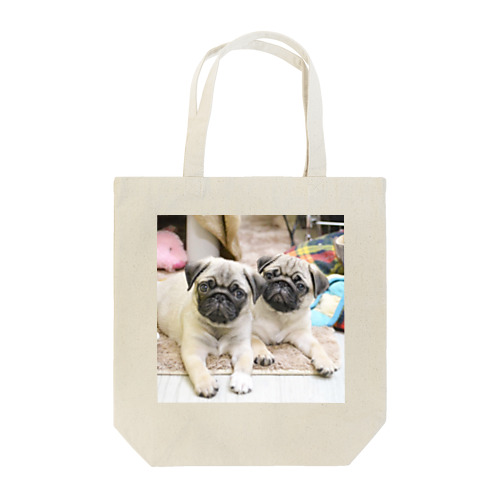 PUG SIBLINGS Tote Bag