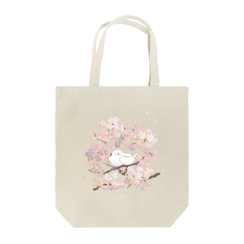 もふもふシマエナガ　桜　トートバッグ Tote Bag