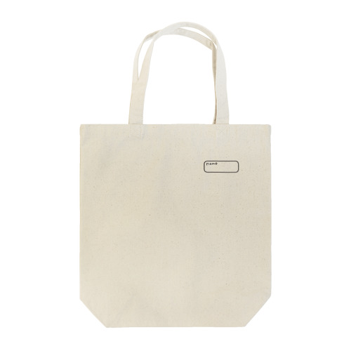 ネームタグ (ヨコ) Tote Bag