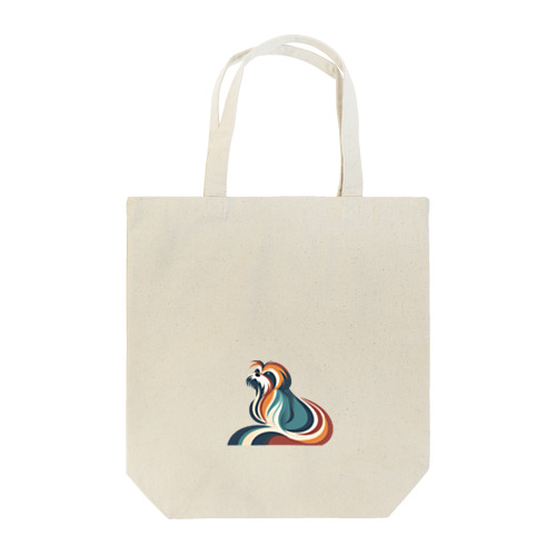 Elegant Curved Shih Tzu Tote Bag