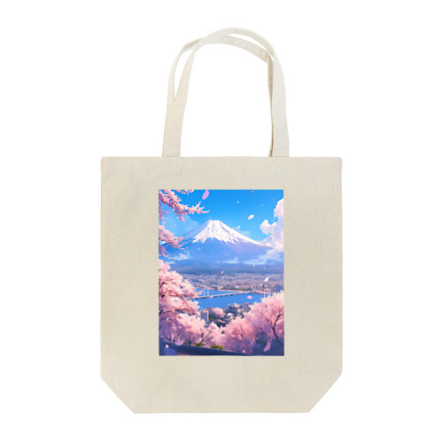 富士山と桜 Tote Bag