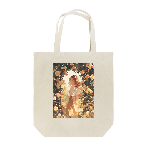 バラのアーチをくぐる美女　ラフルール　1859 Tote Bag