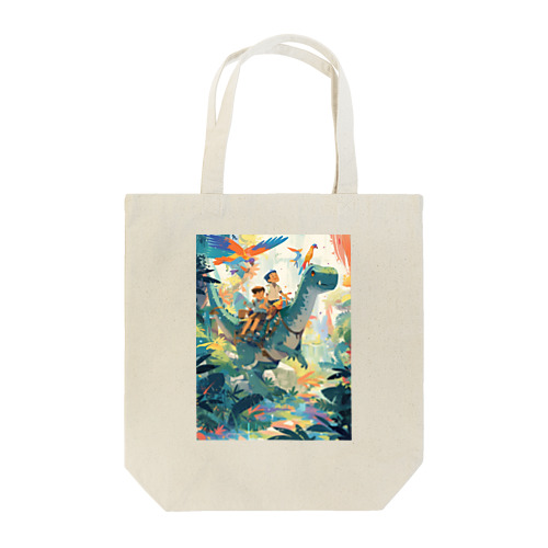 恐竜とジヤングル探検　なでしこ1478 Tote Bag