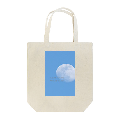 青い空の月 Tote Bag