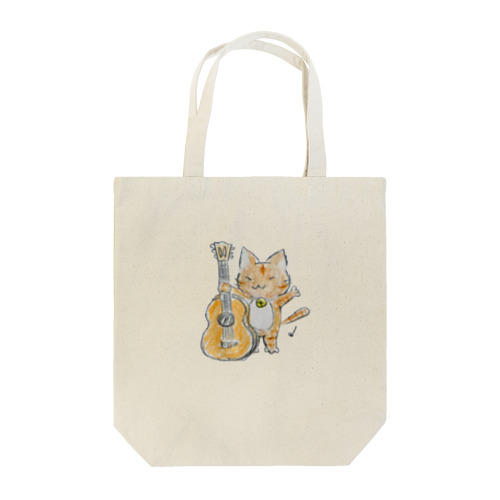 ギターねこちゃん Tote Bag