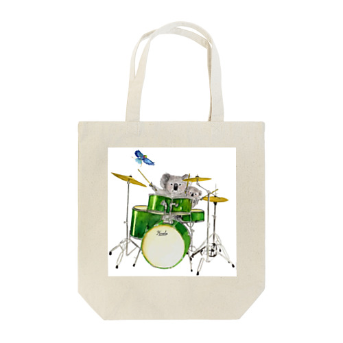 ドラム奏者コアラ親子 Tote Bag