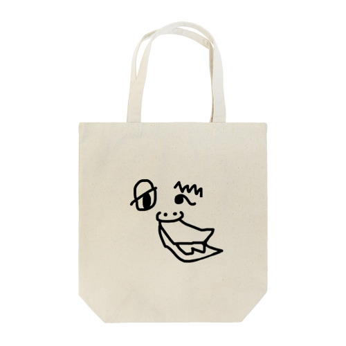 口は目ほどにものを言う　<big mouth than eyes > Tote Bag