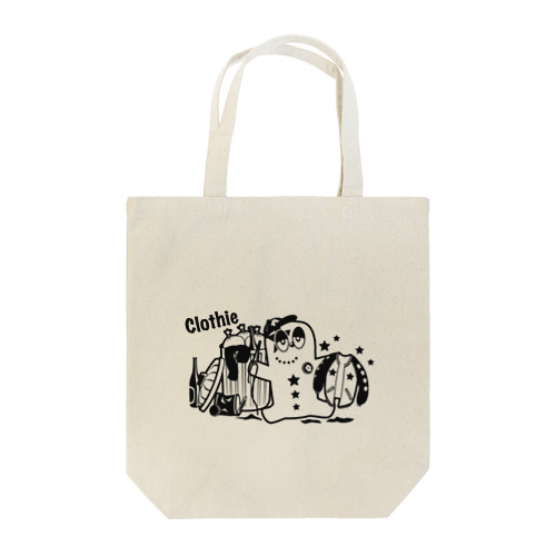 ゴミのモンスター クロージー（モノクロ） Tote Bag