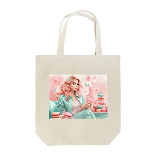 Macaron Girl Tote Bag