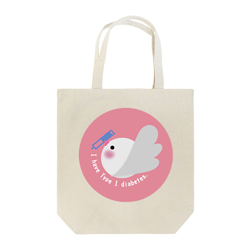 1型糖尿病文鳥デザインロゴマーク Tote Bag