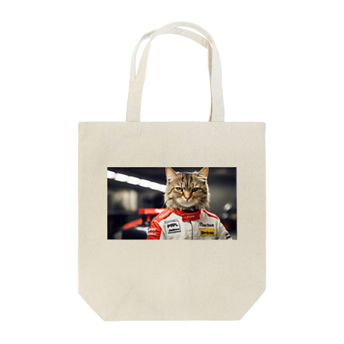 Ｆ１レーサー猫 Tote Bag