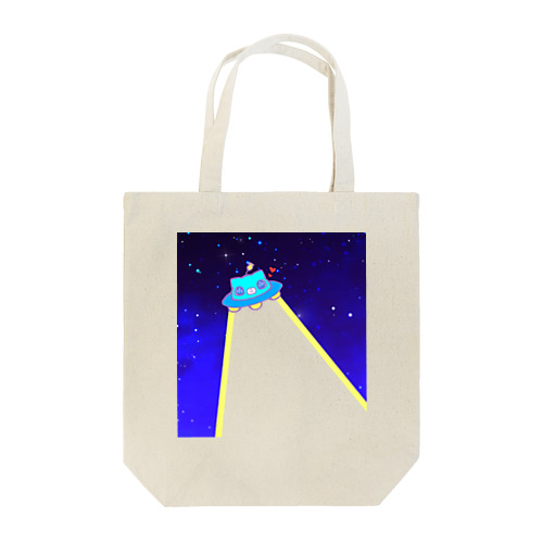 推しをさらう猫UFO Tote Bag