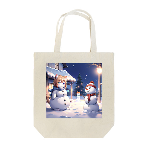 するめ猫雪だるまグッズ Tote Bag