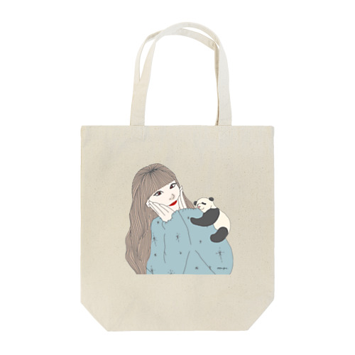 girl&pandachan Tote Bag