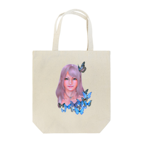 Blue butterfly Tote Bag