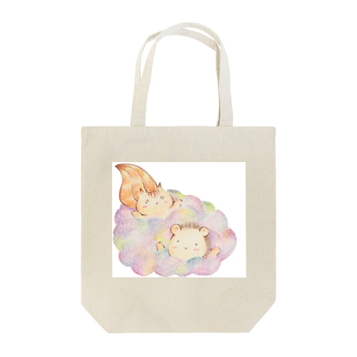 わたがしリスさんハリネズミさん Tote Bag