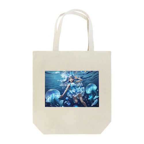 クラゲと少女 Tote Bag