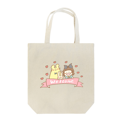 welcome！ (カラー3種類あります) Tote Bag
