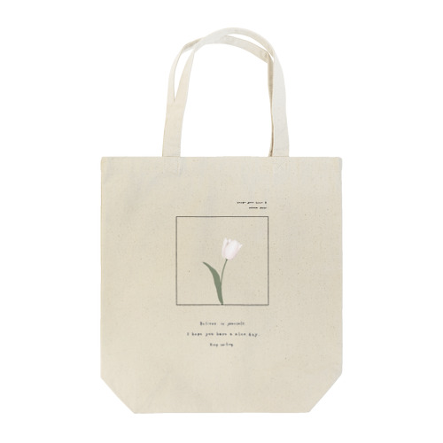 Powderpink tulip , Logoflame . Tote Bag