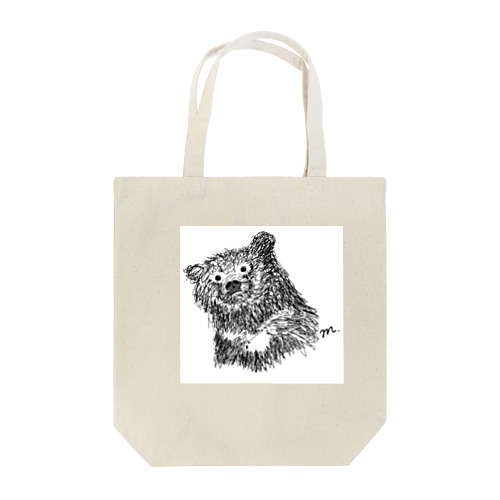 モノクロ熊 Tote Bag